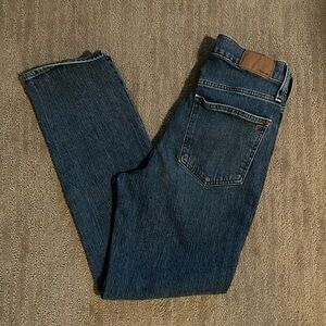Madewell The Perfect Vintage Jean - 27 medium dark wash, straight leg, hi waist